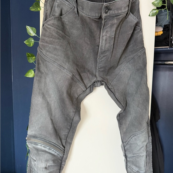 G-STAR RAW men’s grey jeans 3D Zip Knee Skinny 34/36 - Picture 2 of 8